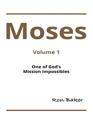 cover image of Moses, Volume 1